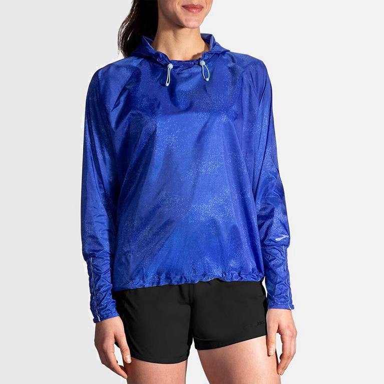 Brooks Lsd Pullover NZ - Women's Running Jackets - Blue (97268-RNGX)